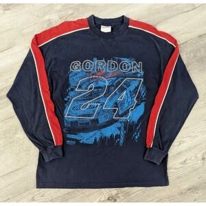 Chase Authentics Jeff Gordon Shirt XL Dupont #24‎ 2004 Blue Long Sleeve Y2K